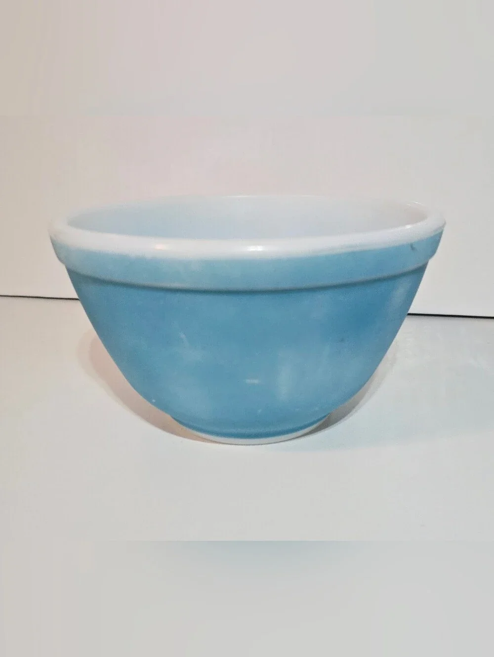 Pyrex Primary Color Green & Blue Mixing Bowls Set Of 2 Vintage Kitchenware